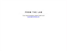 Tablet Screenshot of fromthelab.com